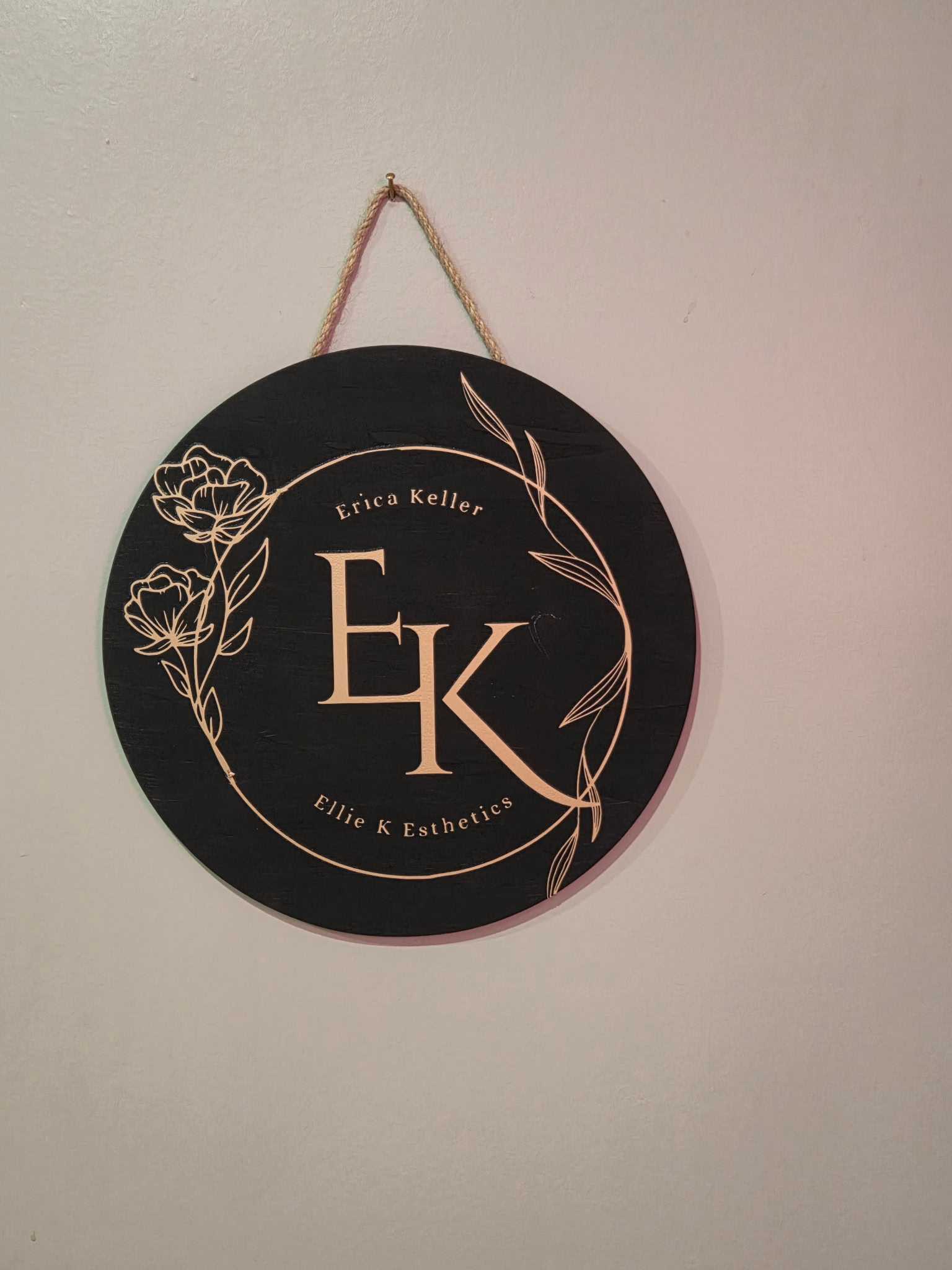 Ellie K Esthetics sign